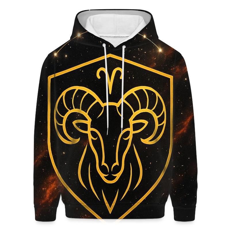 Aries Solar Ram Crest hoodie styles