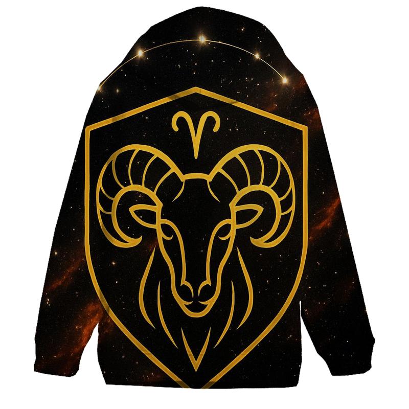 Aries Solar Ram Crest hoodie styles