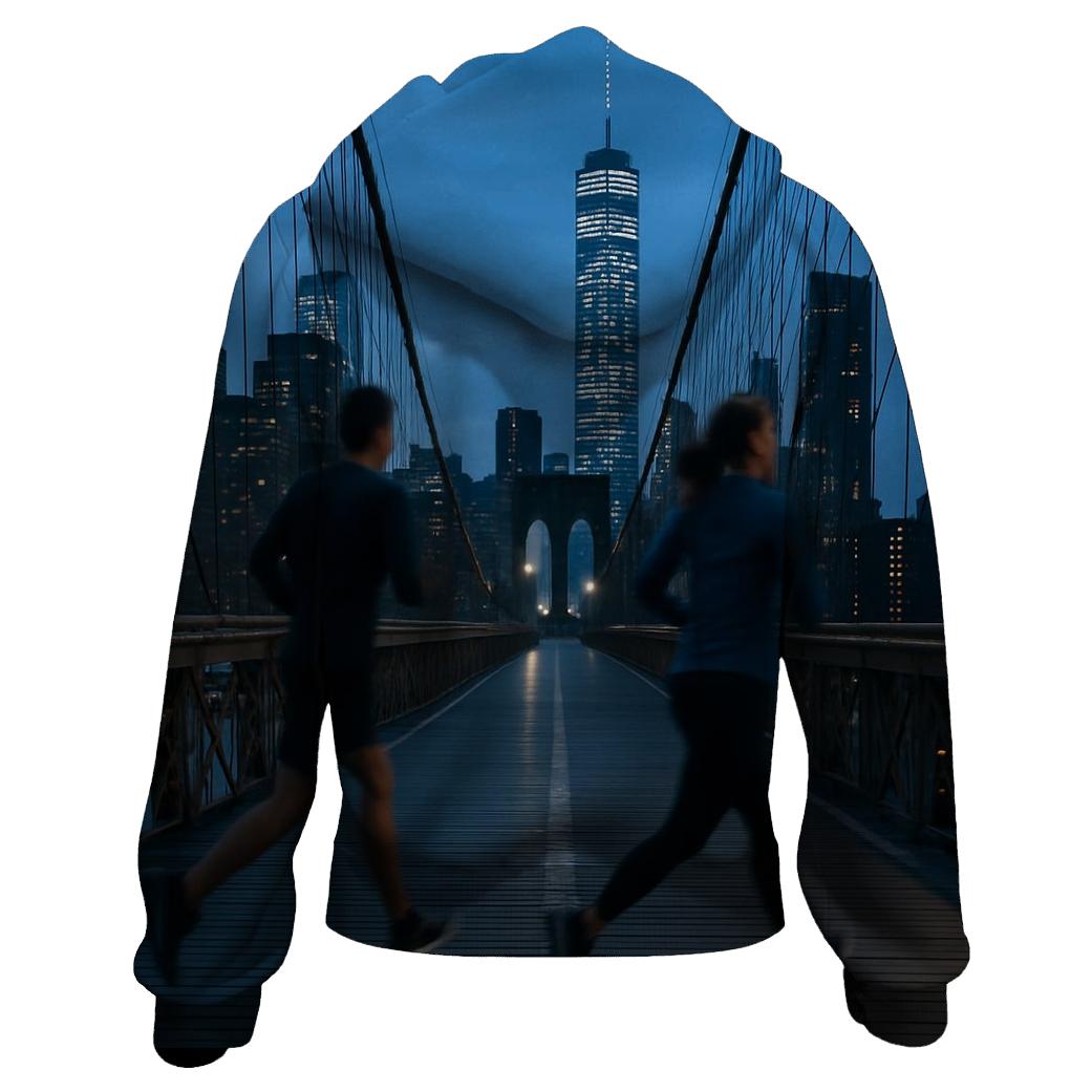 Brooklyn Bridge Joggers At Blue Hour designer hoodies
