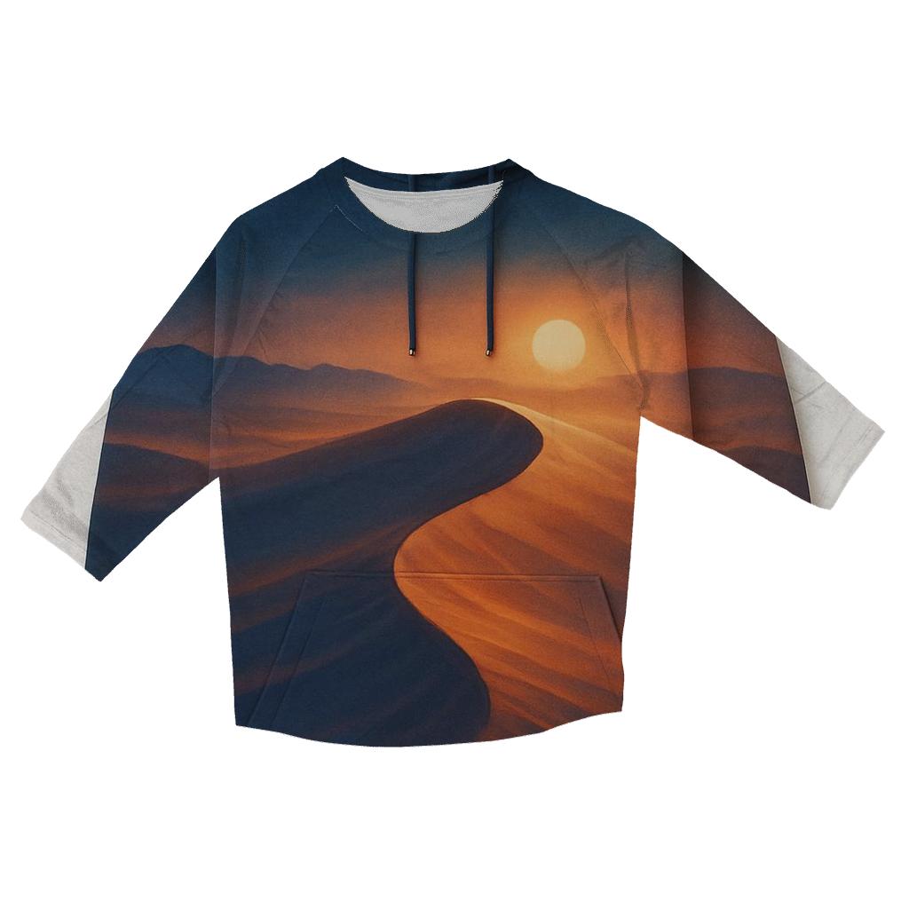 Desert Echoes At Dusk designer 3/4 sleeve blouses
