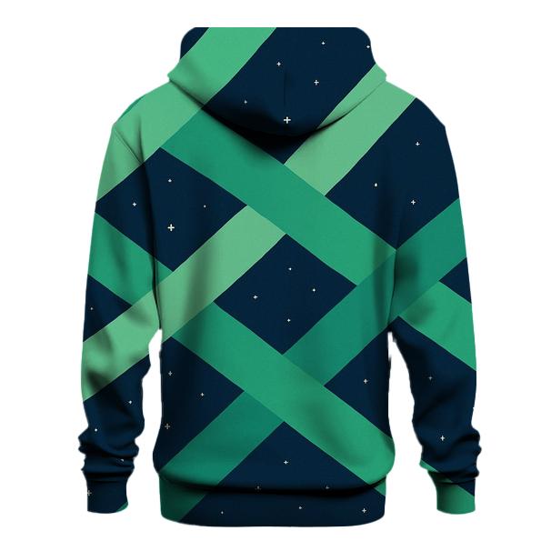 Aurora Ribbon Lattice zip-up hoodies