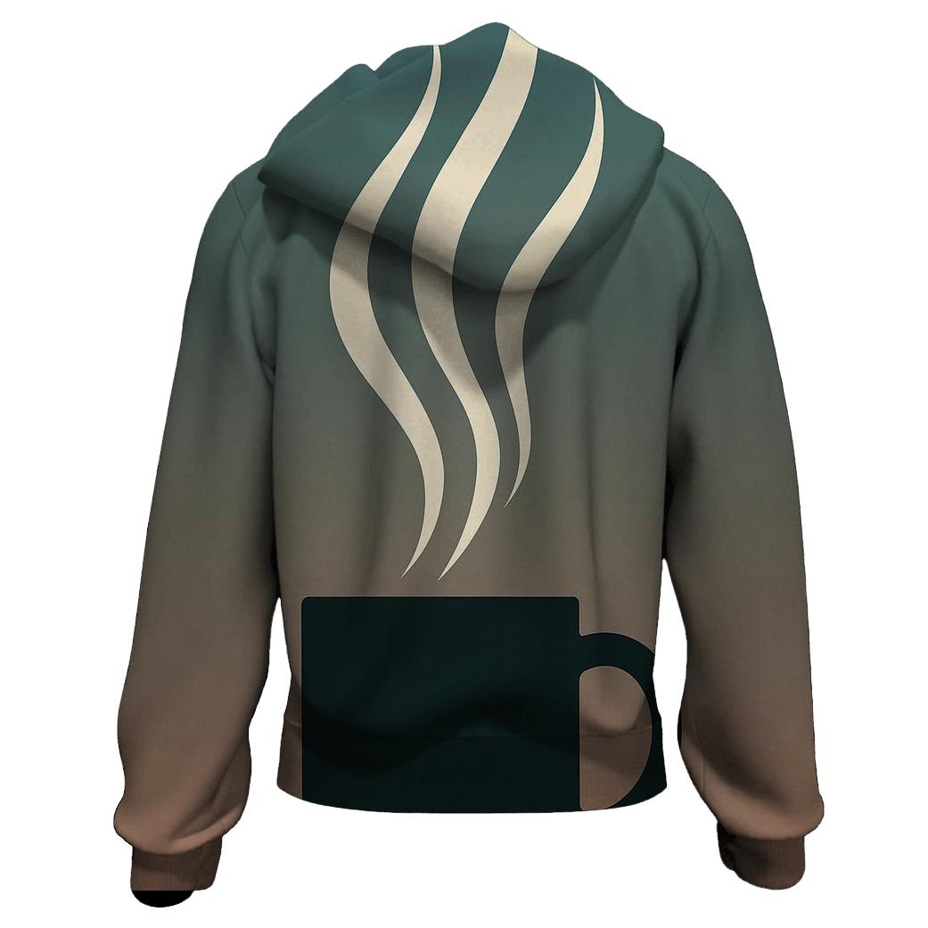 Steam Ribbon Silhouette hoodies fashion