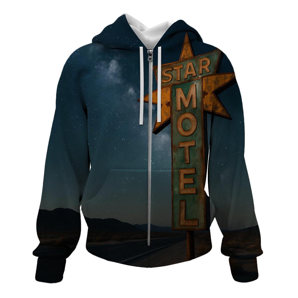 Celestial Motel Roadside Sign pullover hoodies