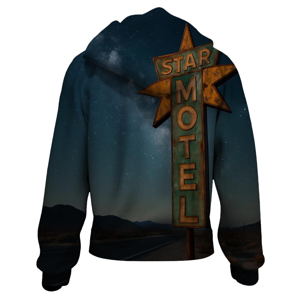 Celestial Motel Roadside Sign pullover hoodies