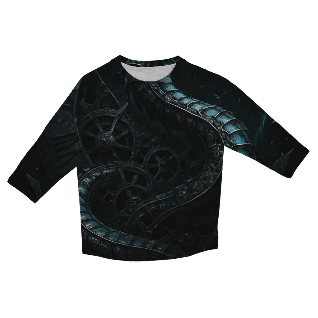 Serpent Of The Clockwork Abyss designer 3/4 sleeve blouses
