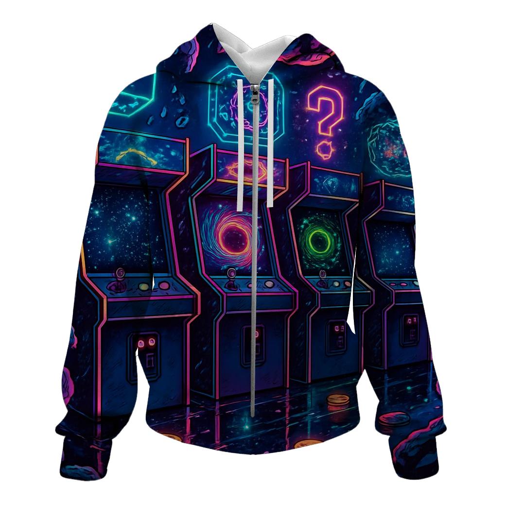 Quantum Arcade Alley pullover hoodies
