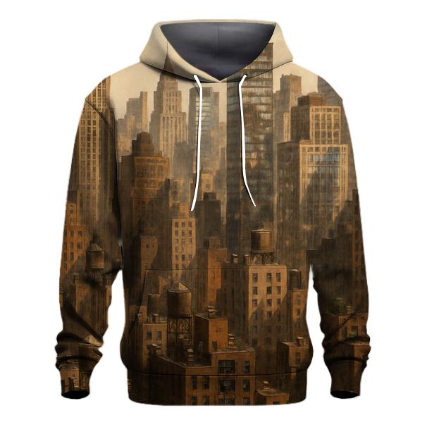 Summer Heat Haze Above Midtown zip-up hoodies