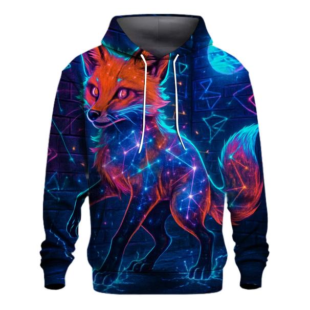 Galaxy Glitch Street Fox hoodies fashion
