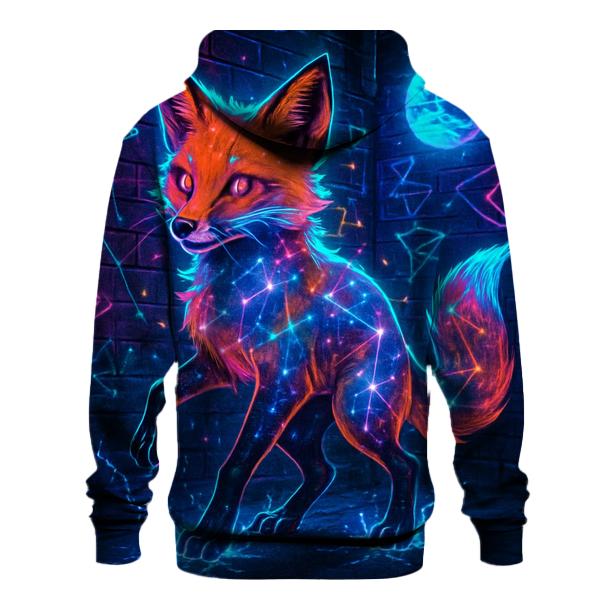 Galaxy Glitch Street Fox hoodies fashion