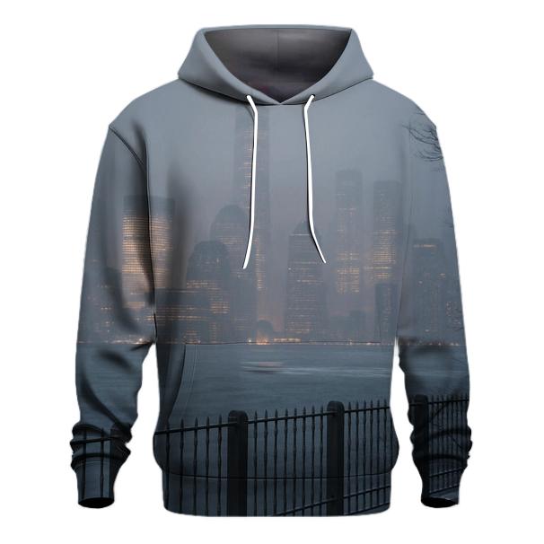 Winter Storm Rolling Toward Lower Manhattan custom hoodies