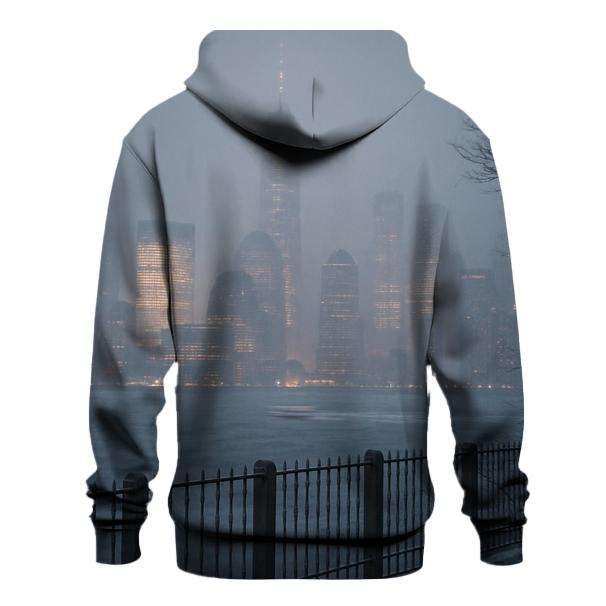 Winter Storm Rolling Toward Lower Manhattan custom hoodies
