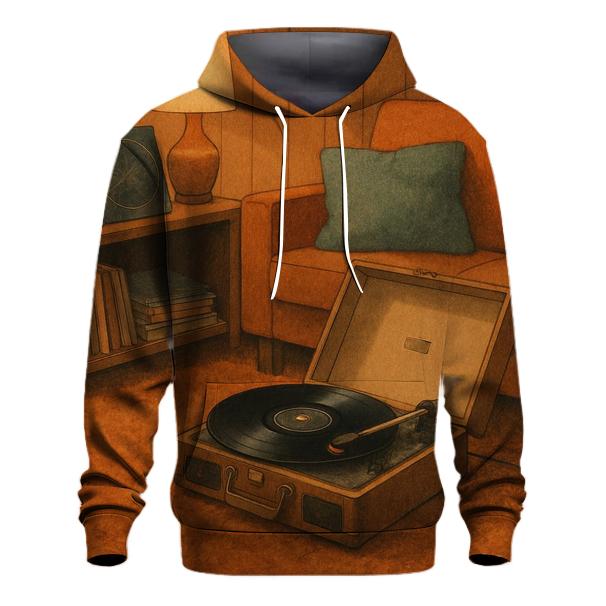 Cosmic Vinyl Record Lounge printed hoodies
