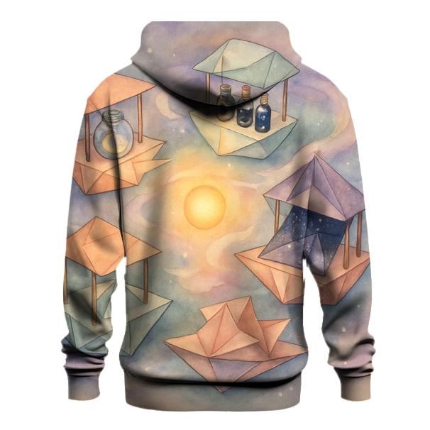 Orbiting Origami Bazaar graphic hoodies