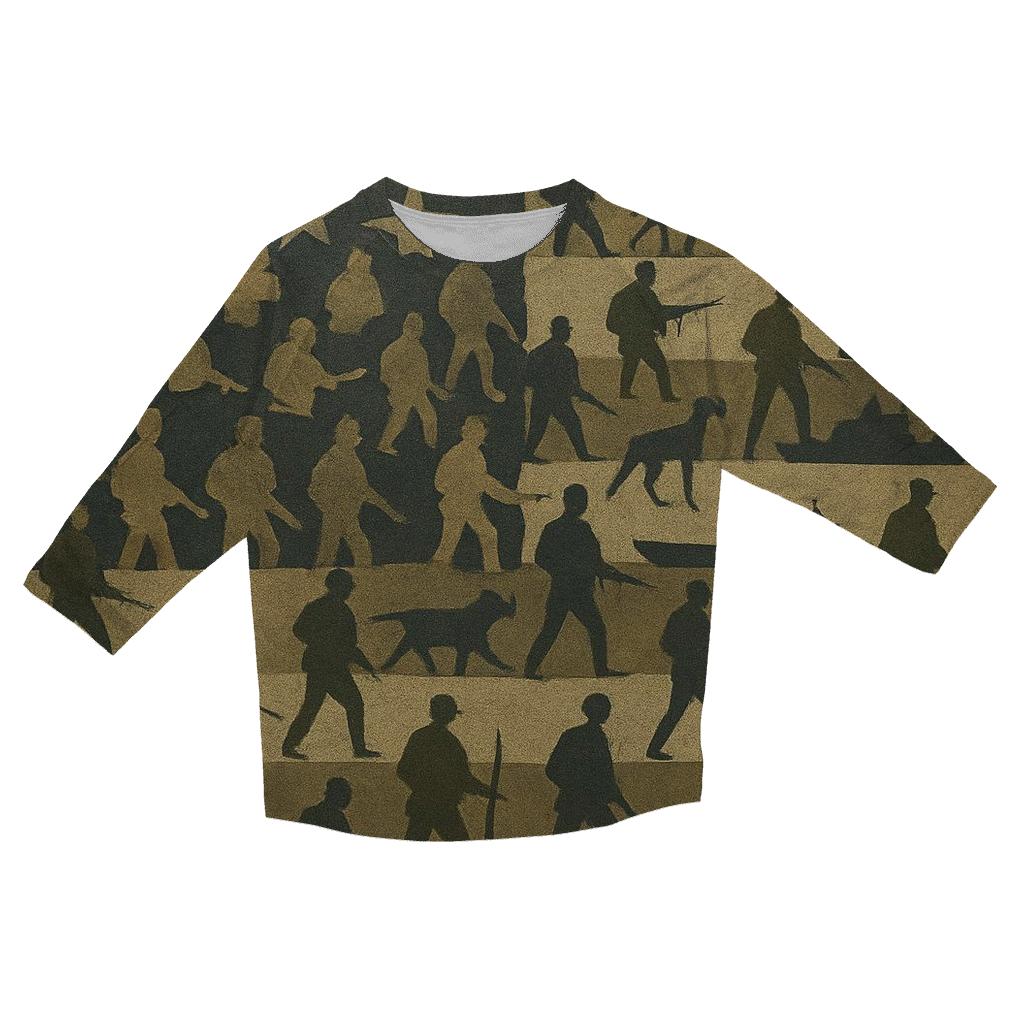 Camouflage Of The Republic cotton quarter sleeve shirts