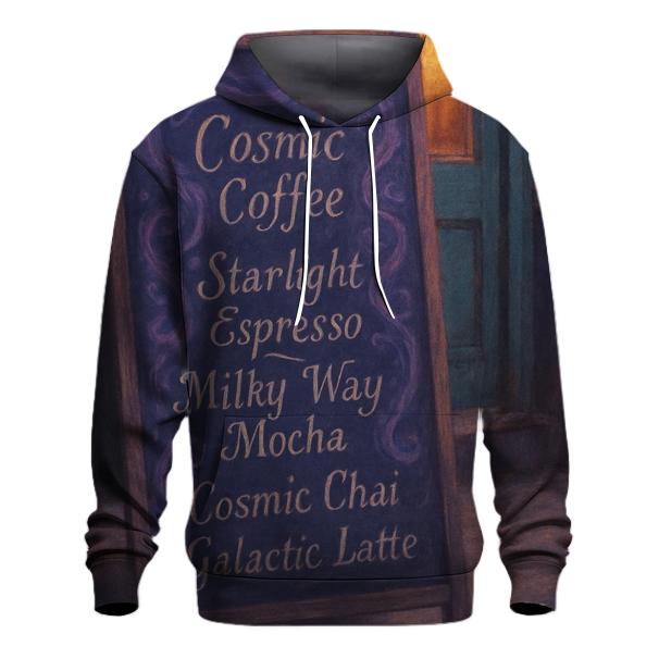 Nebula Night Cafe Signboard heavyweight hoodies