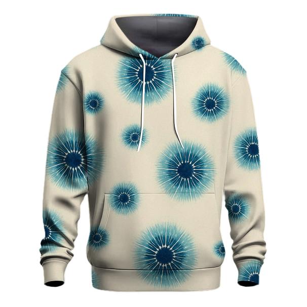 Aqua Navy Kumo Web Cluster printed hoodies