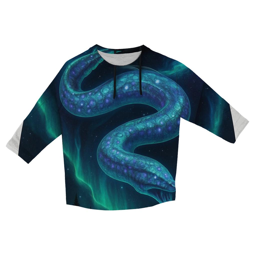 Cosmic Serpent Of The Aurora Rift personalized 3/4 sleeve tees