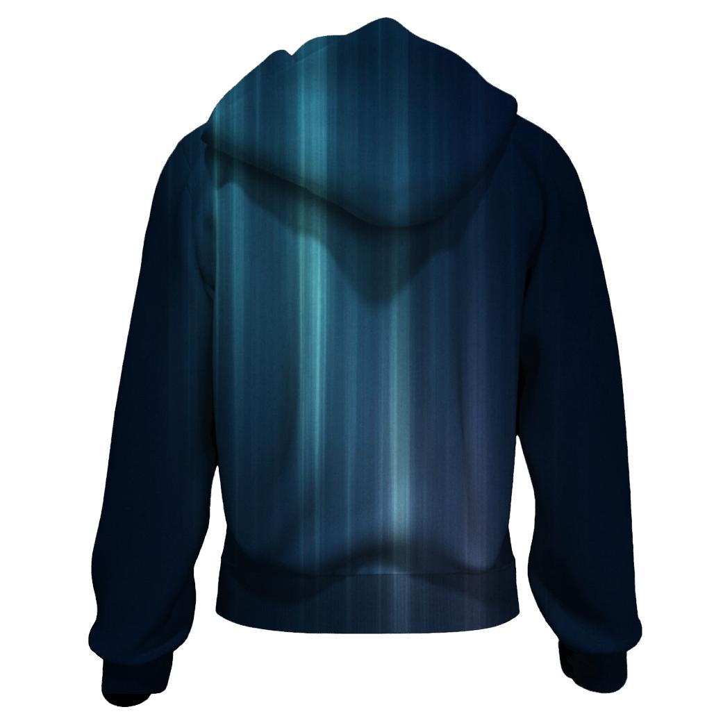 Luminous Rainfall Gradient custom hoodies