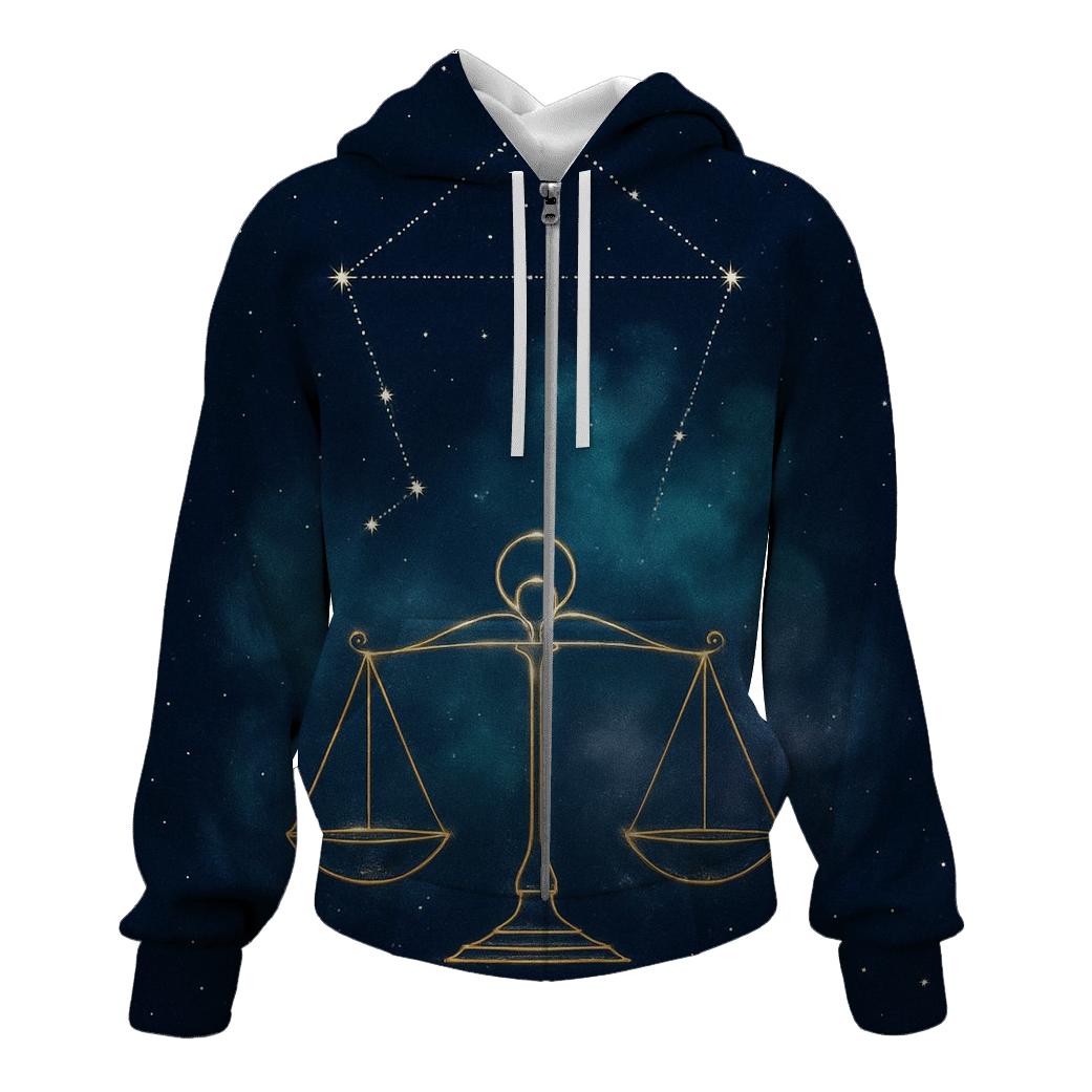 Luminous Libra Star Scales lightweight hoodies