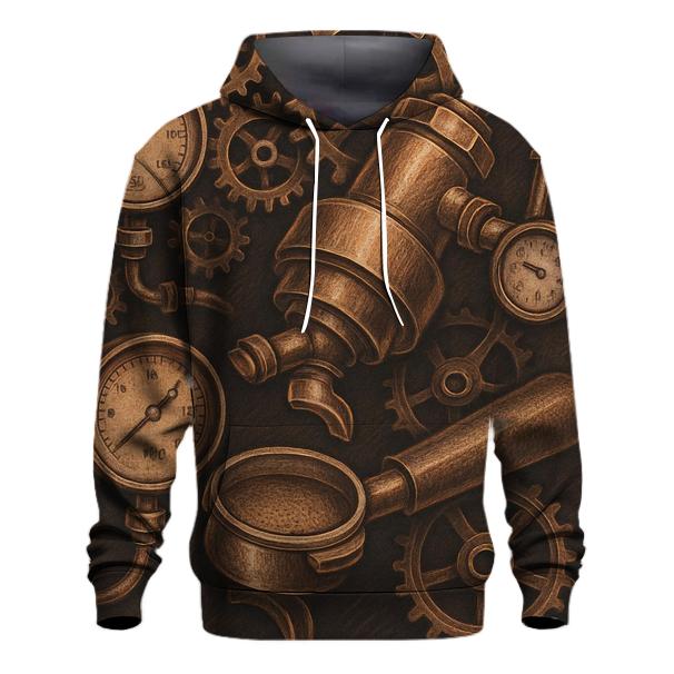Copper Espresso Mechanics premium hoodies