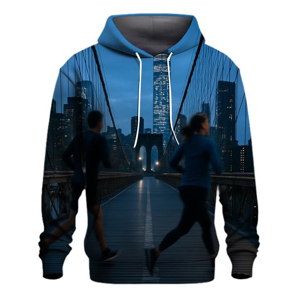 Brooklyn Bridge Joggers At Blue Hour zip-up hoodies
