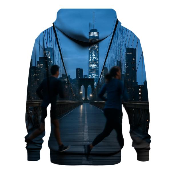 Brooklyn Bridge Joggers At Blue Hour zip-up hoodies