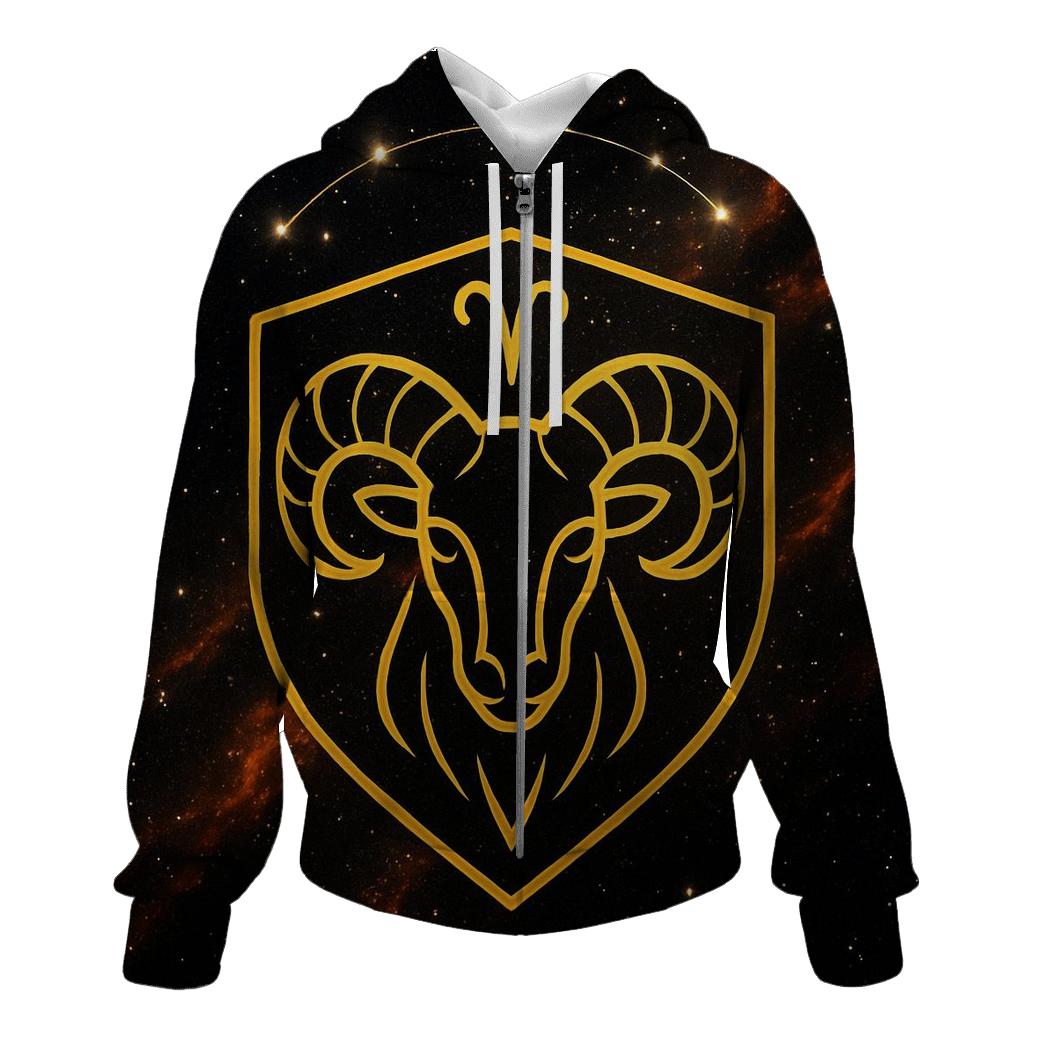 Aries Solar Ram Crest custom hoodies