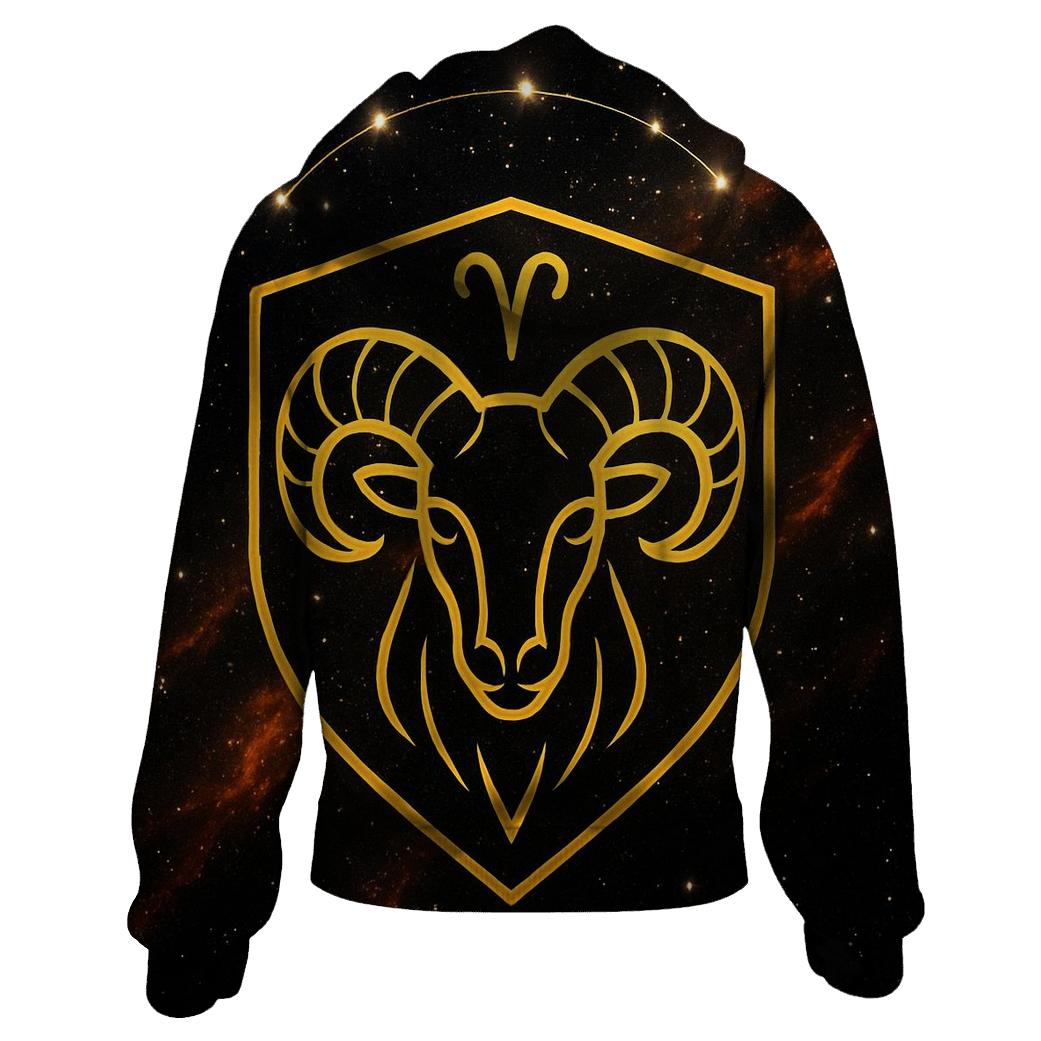 Aries Solar Ram Crest custom hoodies