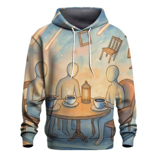 Meteor Shower Tea Party lightweight hoodies