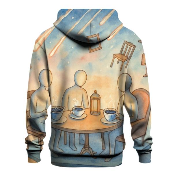 Meteor Shower Tea Party lightweight hoodies