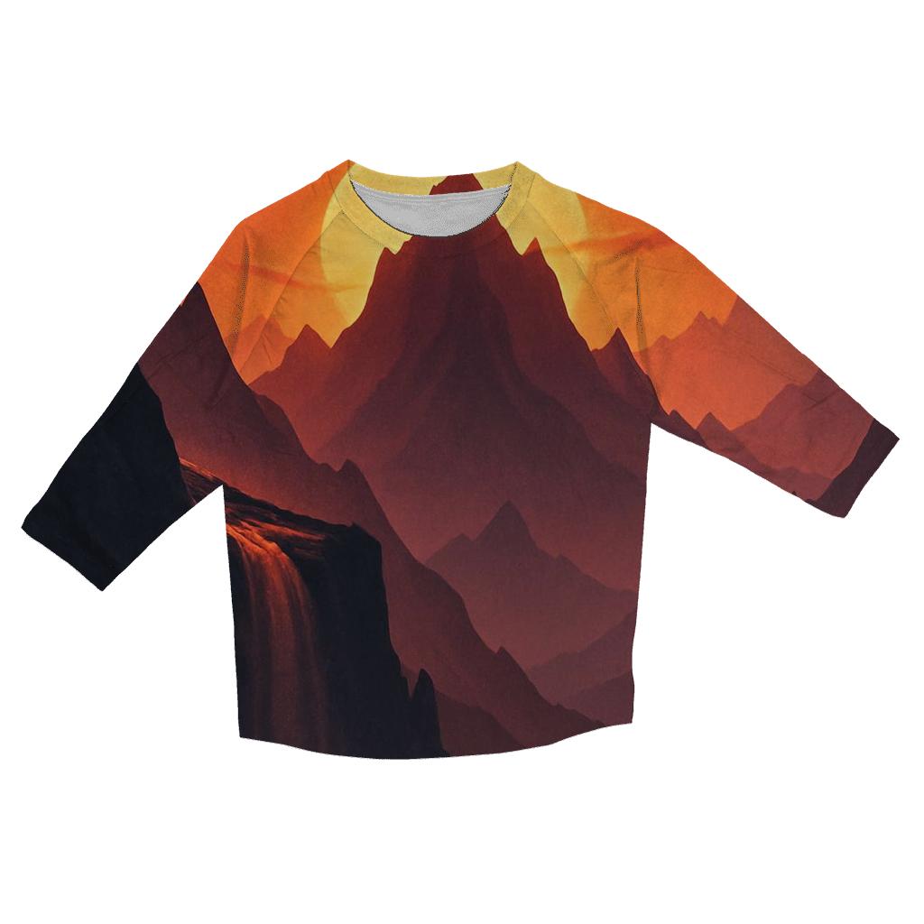 Mountain Veil Emberfall casual three quarter sleeve shirts