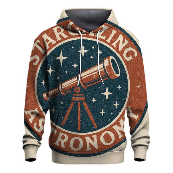 Vintage Observatory Club Emblem embroidered hoodies