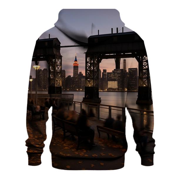 Autumn Evening From Gantry Plaza State Park hoodie trends