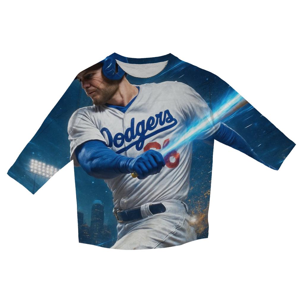Blue Comet Home Run Arc custom 3/4 sleeve shirts