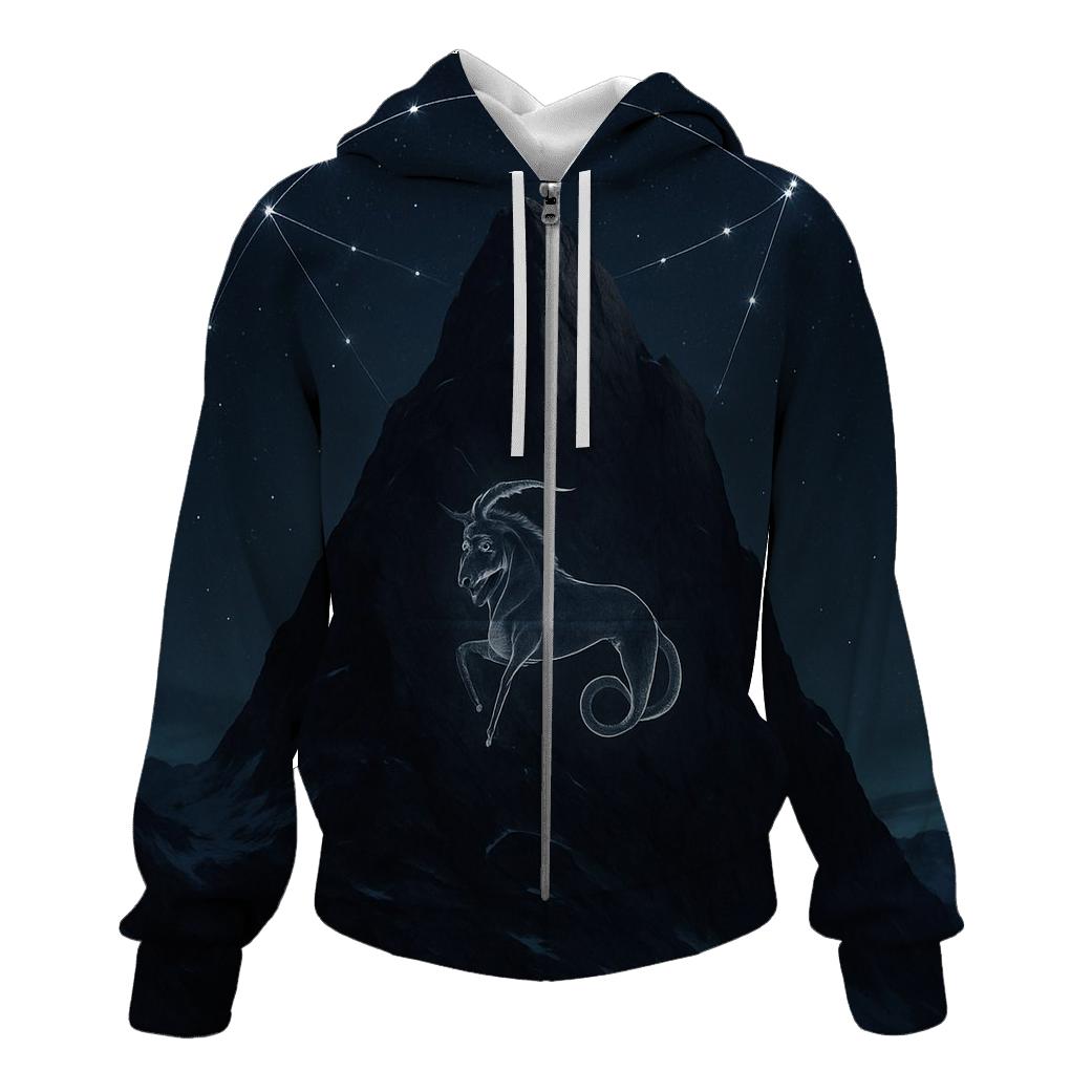 Capricorn Mountain Summit Zodiac Gate lightweight hoodies