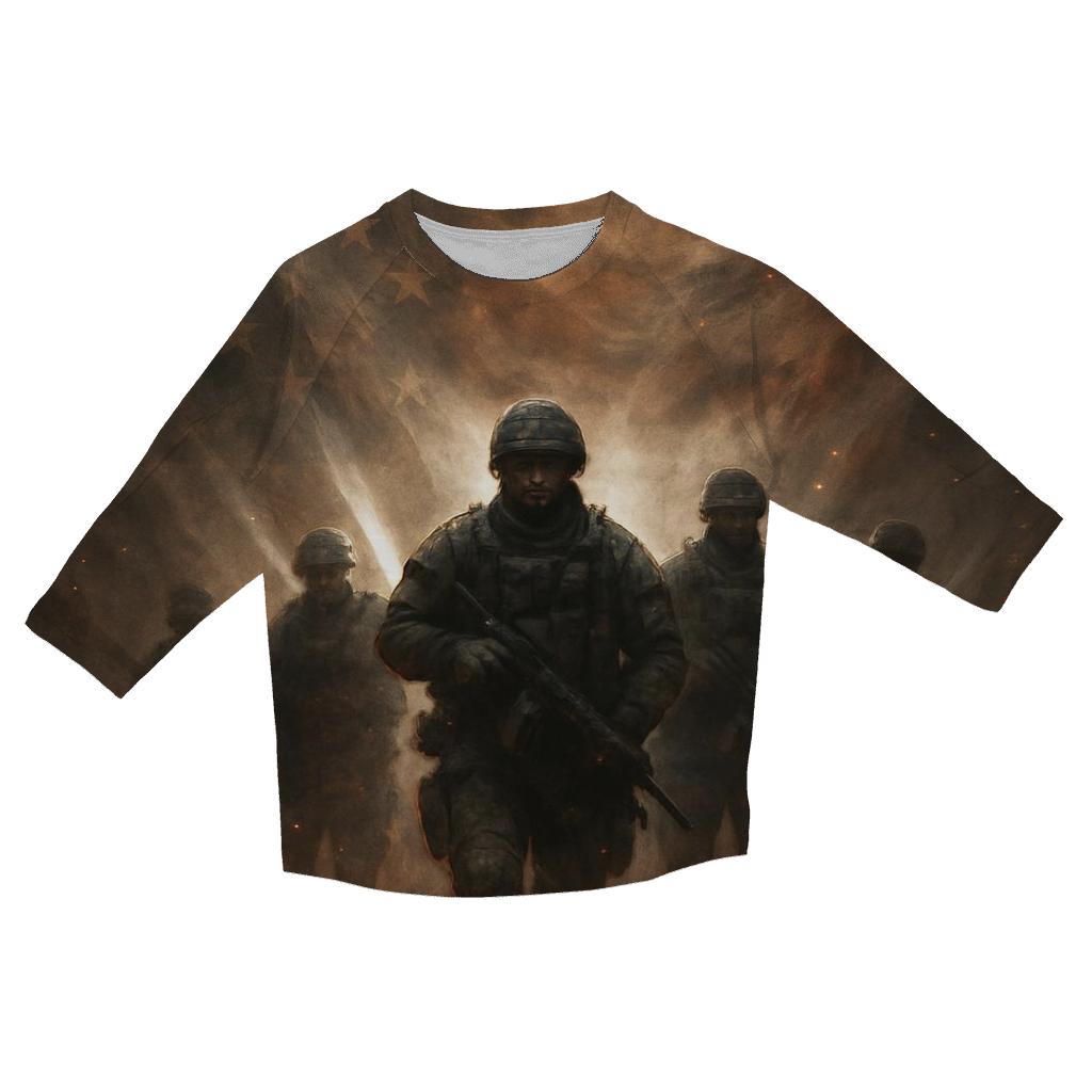 Rising From The Dust Of Conflict trendy 3/4 sleeve tops