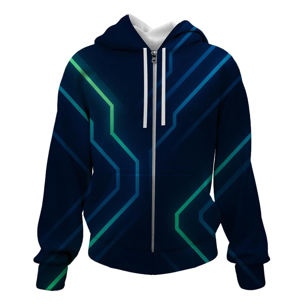 Midnight Circuit Glow lightweight hoodies