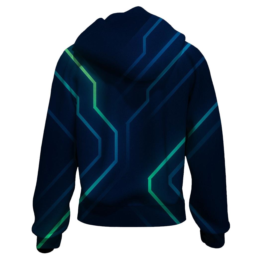 Midnight Circuit Glow lightweight hoodies
