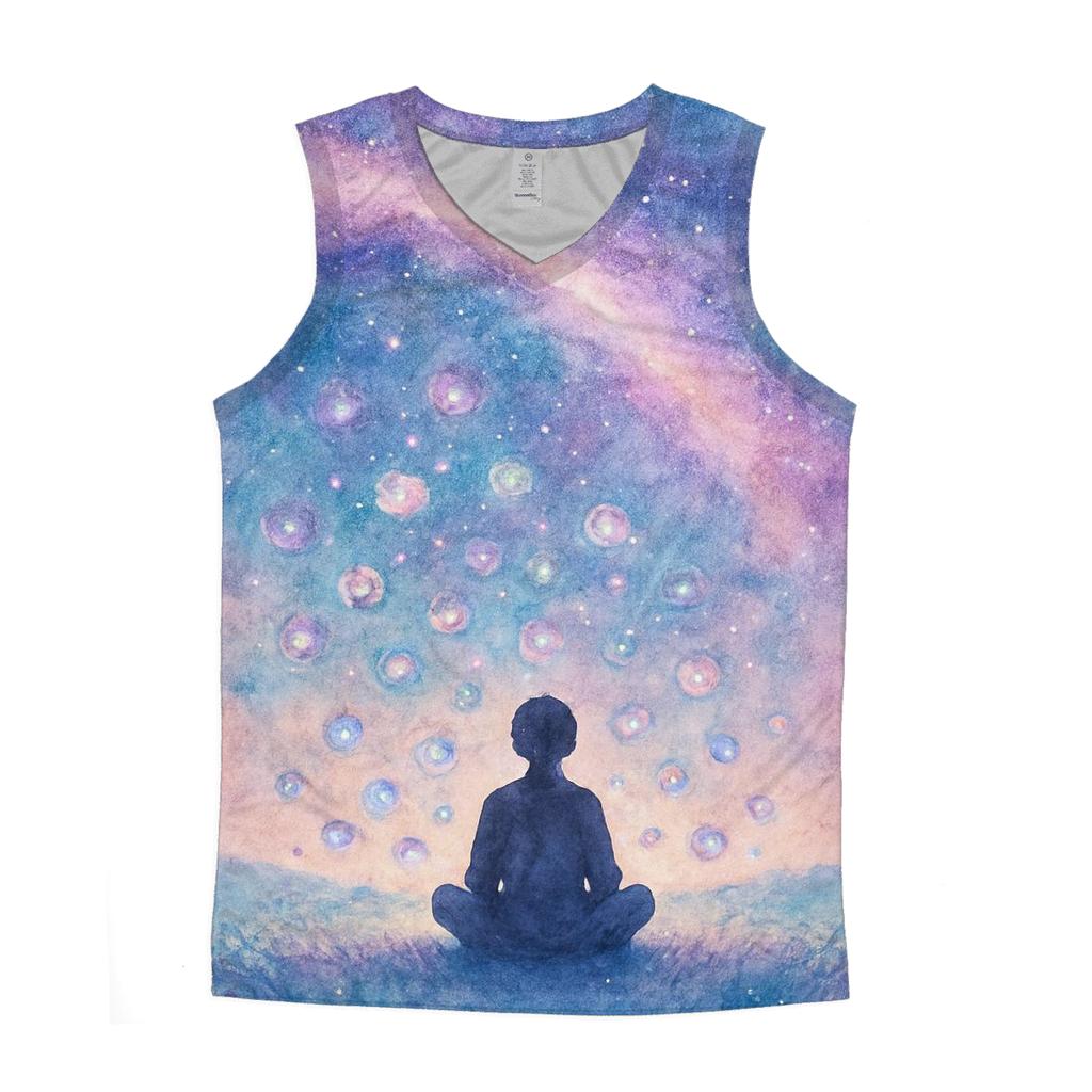 Garden Of Galactic Fireflies casual summer tank tops