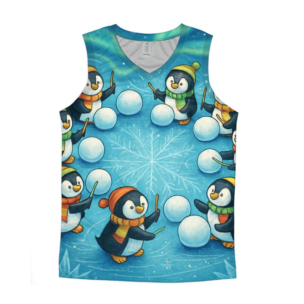 North Pole Penguin Snowball Orchestra stylish racerback tanks