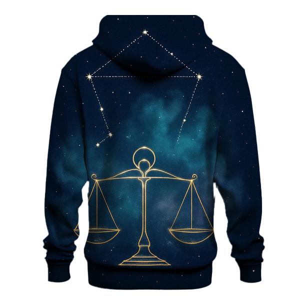 Luminous Libra Star Scales heavyweight hoodies