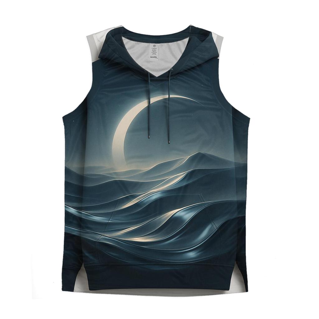 Luminous Crescent Gradient Dunes stylish racerback tanks