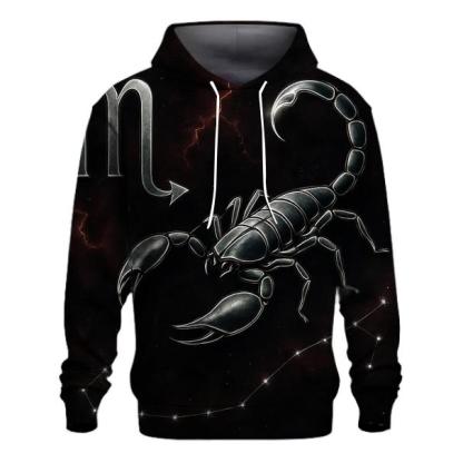 Scorpio Nebula Scorpion Sigil embroidered hoodies