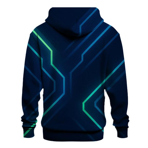 Midnight Circuit Glow zip-up hoodies