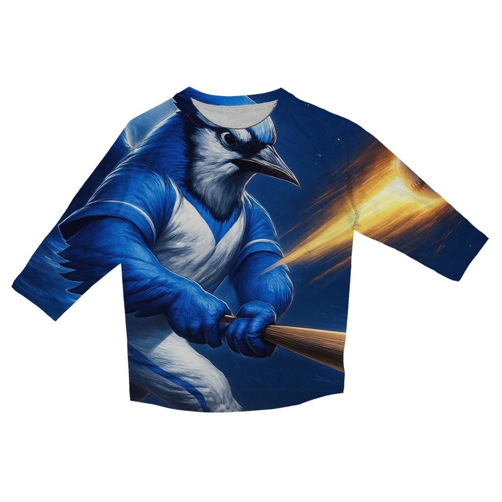 Cosmic Flight Of The Blue Jays Ace trendy 3/4 sleeve tops