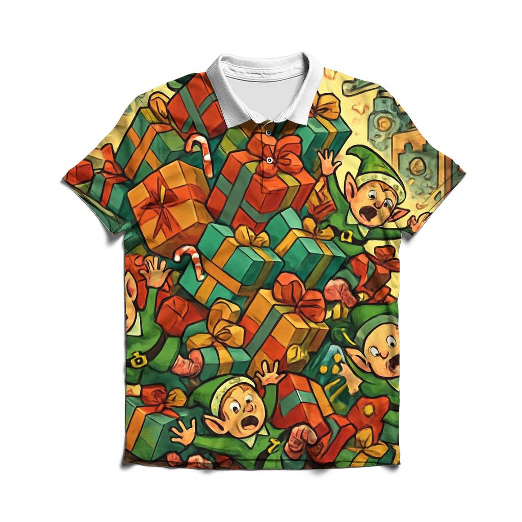 Elves Workshop Gift Avalanche classic pique polos