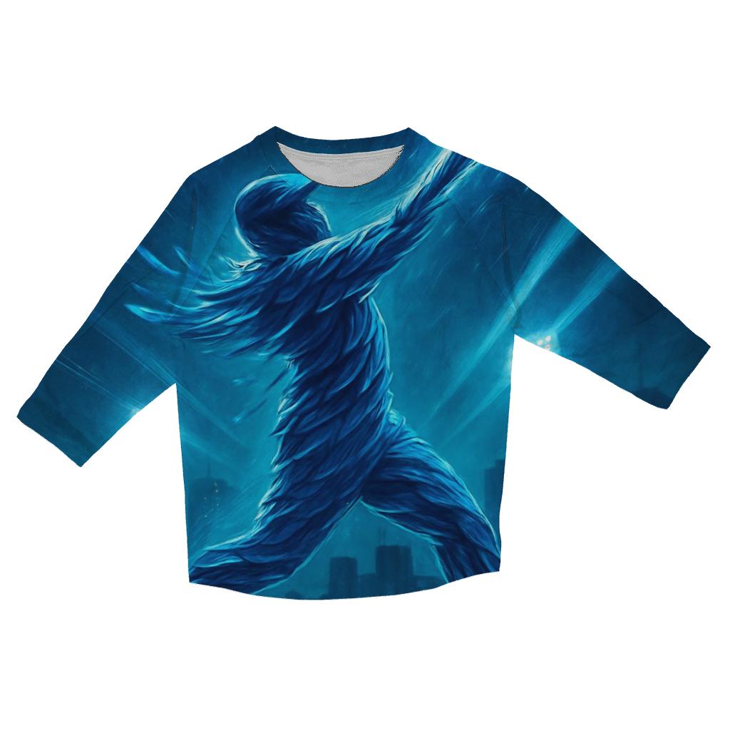 Skyline Surge With Blue Jays Spirit custom 3/4 sleeve shirts