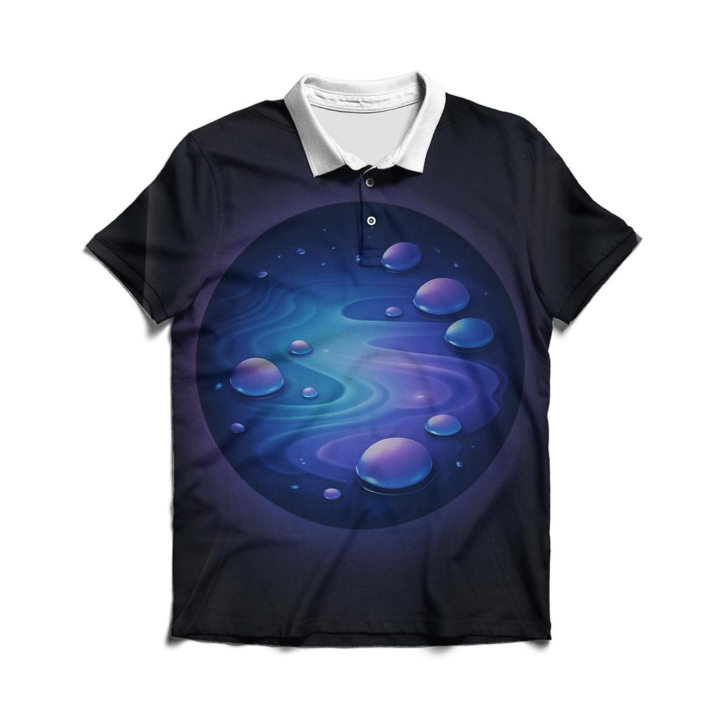 Galactic Tide Pool Gradient classic pique polos