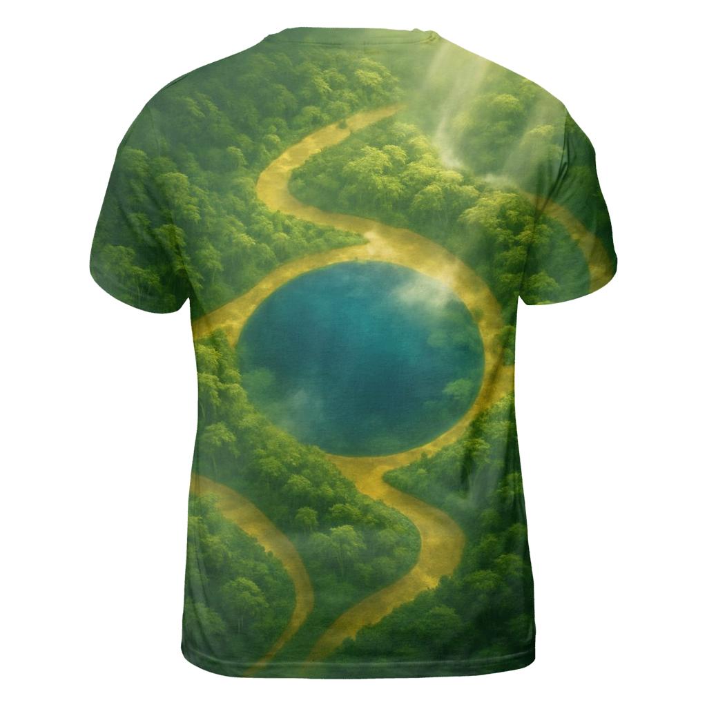 Brazilian Rainforest Heartbeat statement graphic shirts