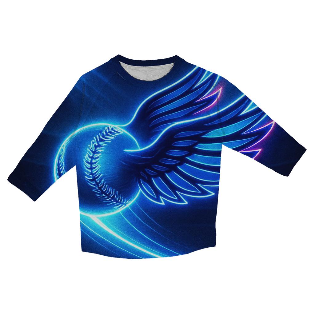 Blue Jays Arc Across The Night Field cotton quarter sleeve shirts